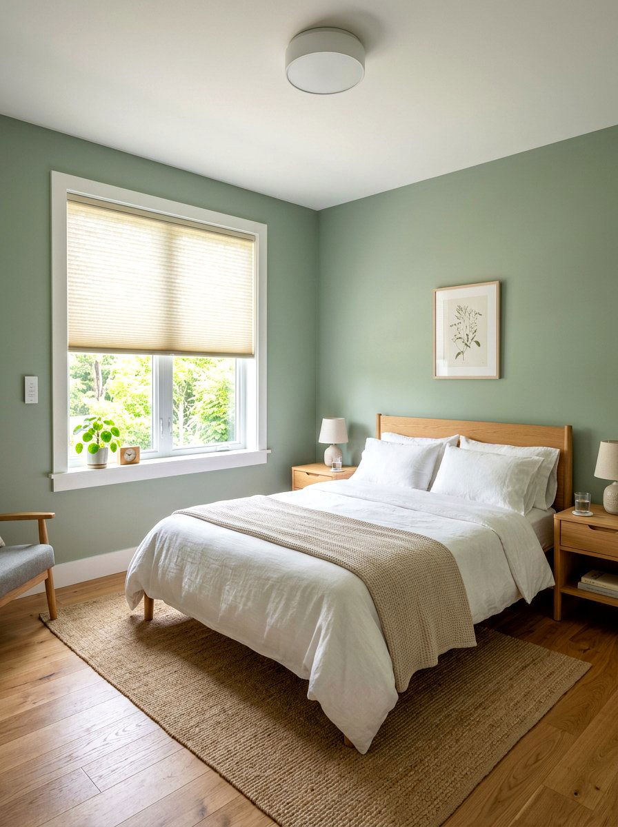 Automated Cellular Shades Guest Room - 30 smart shade bedroom ideas