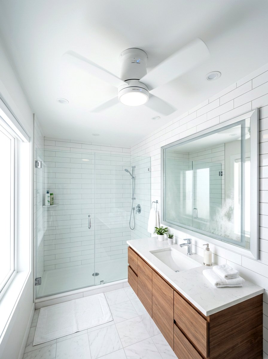 Automated Humidity Control Fan - 30 invisible wellness bathroom ideas