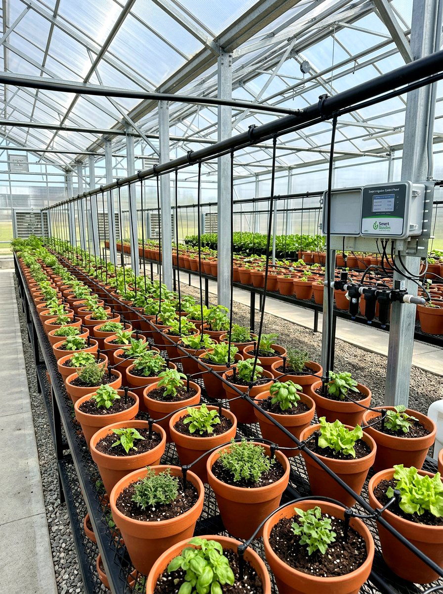 Automated Irrigation Zone - 30 greenhouse plant layout ideas