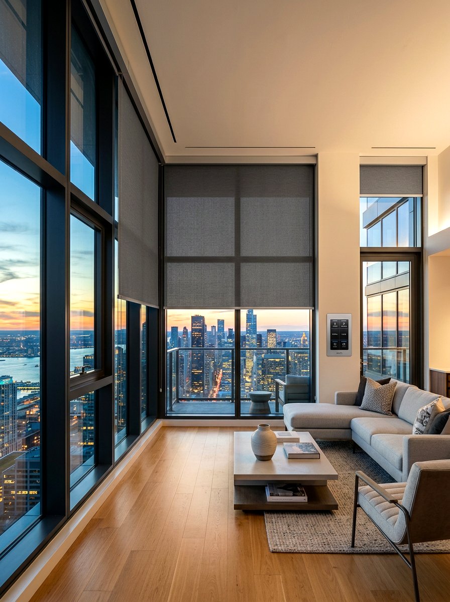 Automated Window Shades - 30 five star bedroom ideas