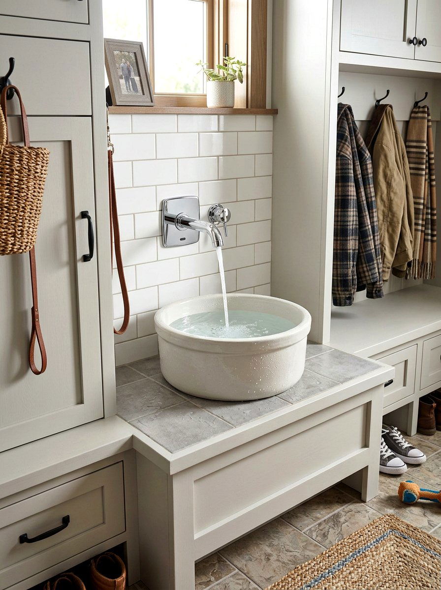 Automatic Pet Water Station - 30 mudroom pet station ideas