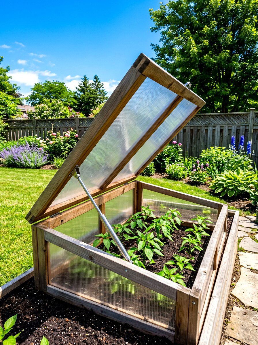 Automatic Vent Cold Frame - 30 cold frame garden ideas