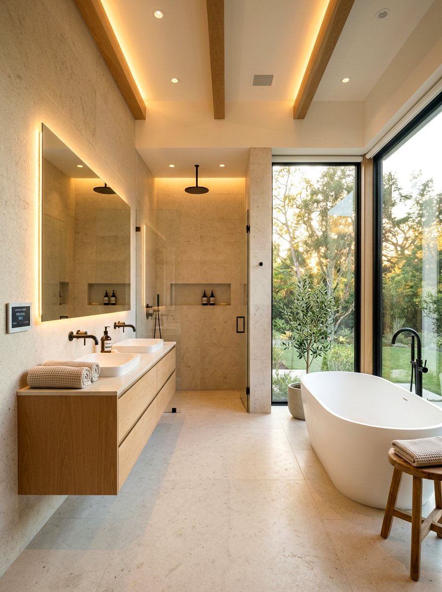 Automatic bathroom lighting mode - 30 circadian bathroom lighting ideas