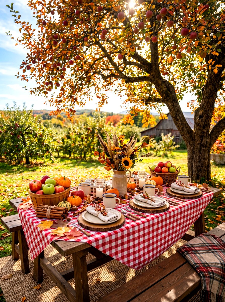 Autumn Apple Orchard Picnic - 30 fruit market tablescape ideas