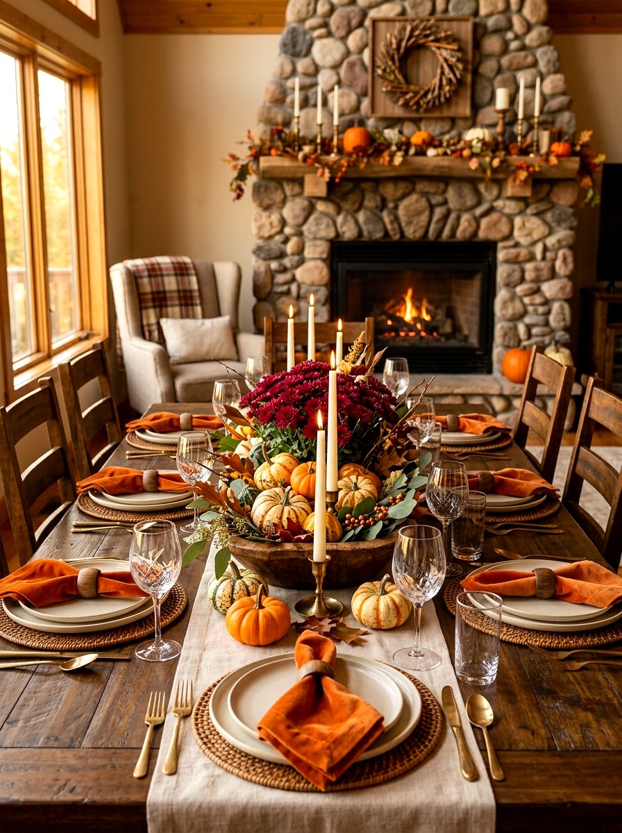Autumn Harvest Floral Table - 30 floral tablescape ideas
