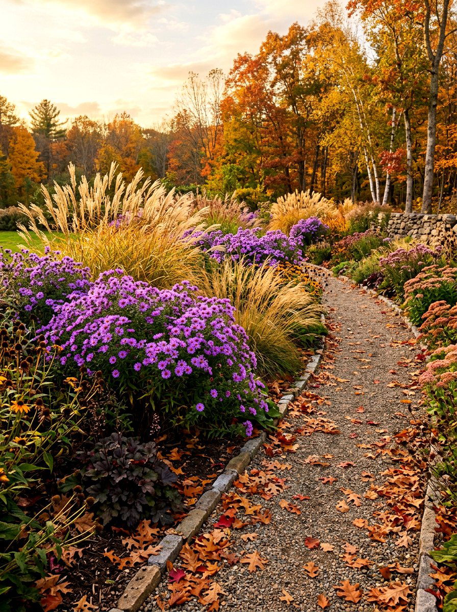 Autumn Perennial Border - 30 perennial border ideas