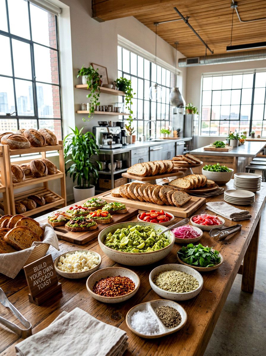 Avocado Toast Buffet - 30 breakfast buffet ideas