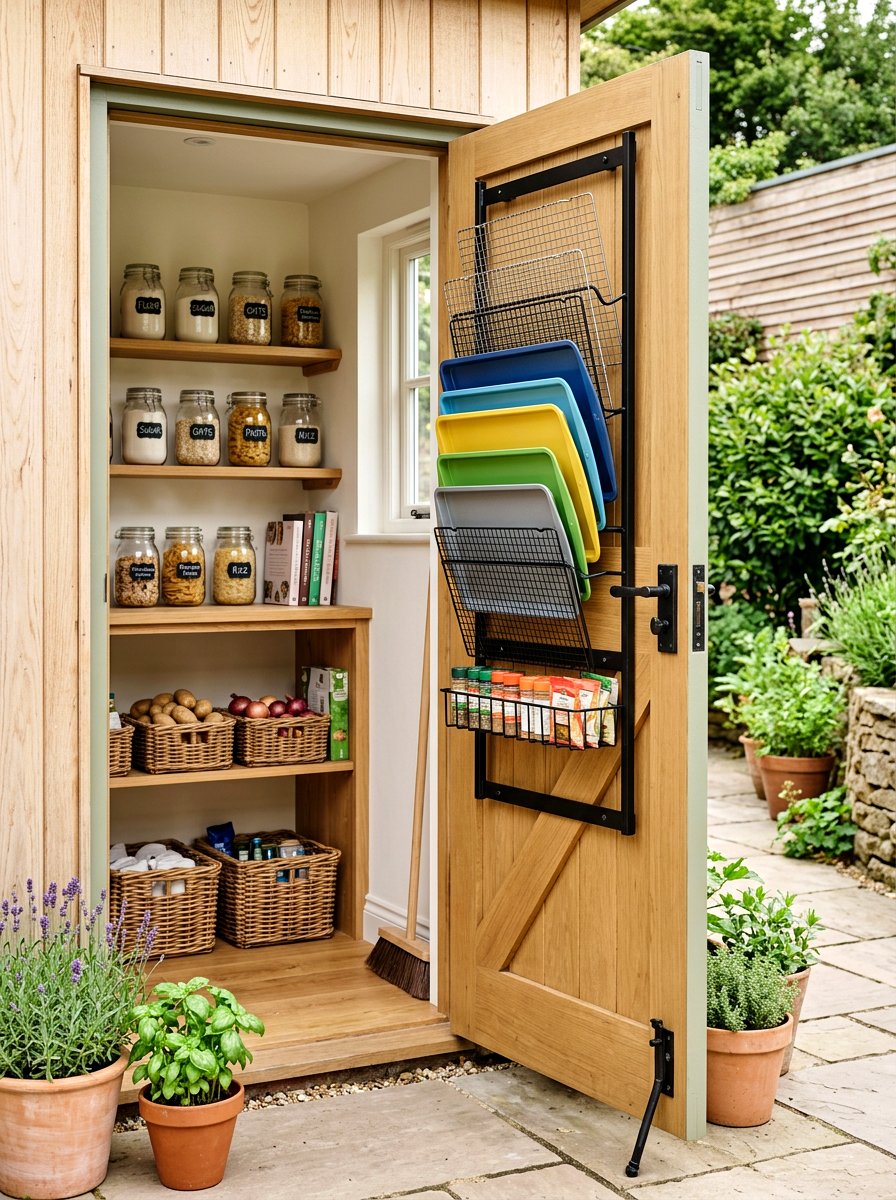 Back Of Door Rack - 30 baking sheet storage ideas