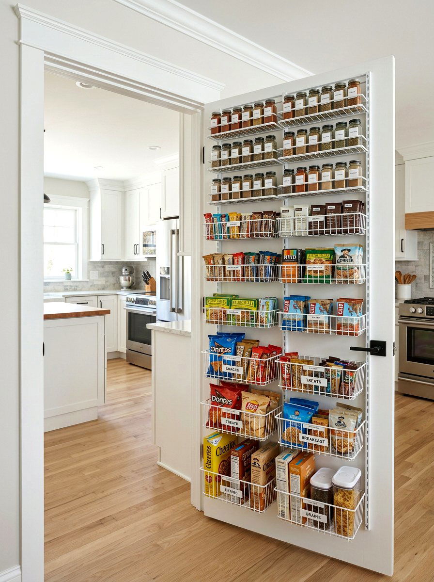 Back Of Door Storage - 30 snack pantry ideas