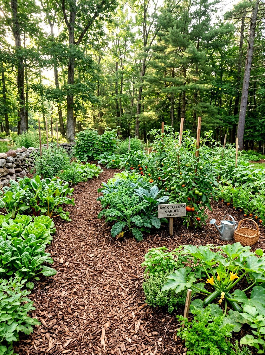 Back To Eden Garden - 30 vegetable garden layout ideas