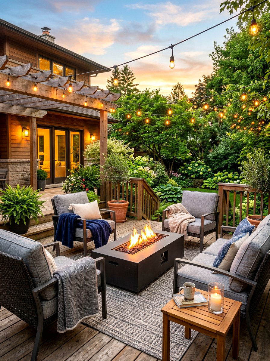 Back deck seating area - 30 fall reset home ideas