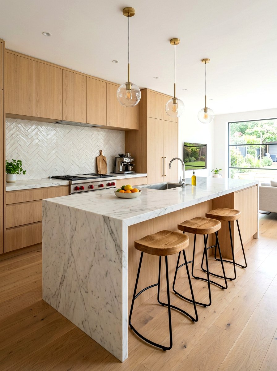 Backless Bar Stools - 30 kitchen island seating ideas