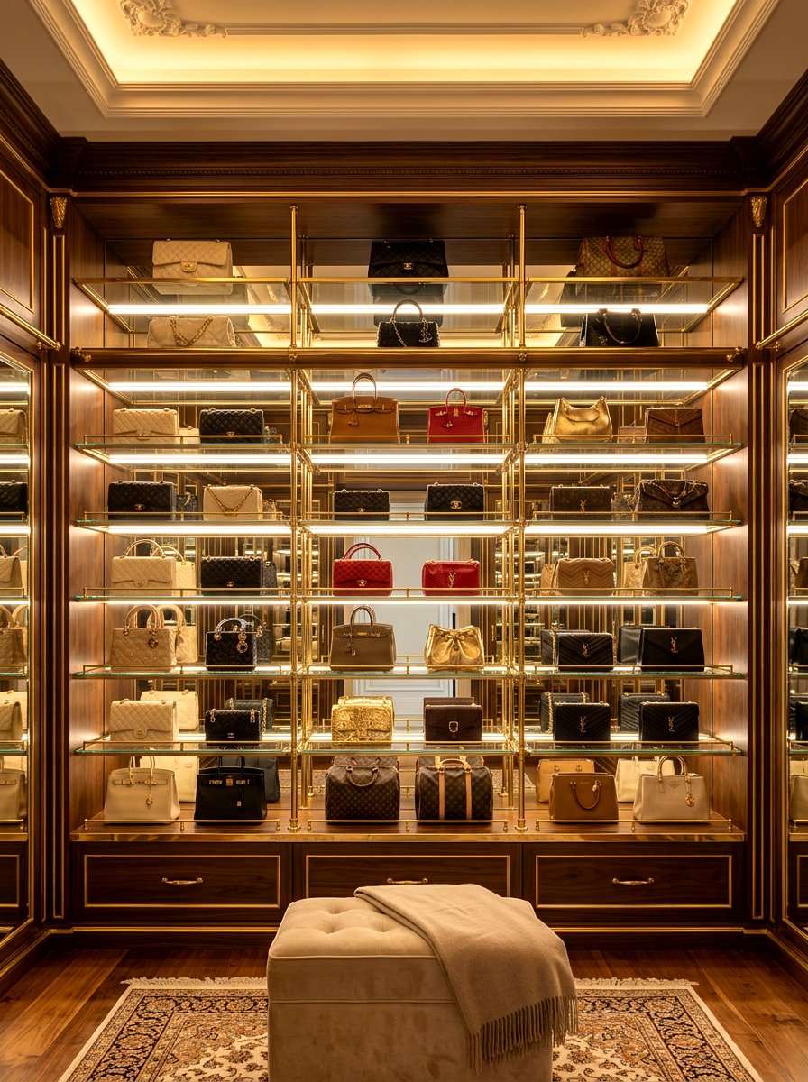Backlit shoe shelf - 30 closet lighting ideas