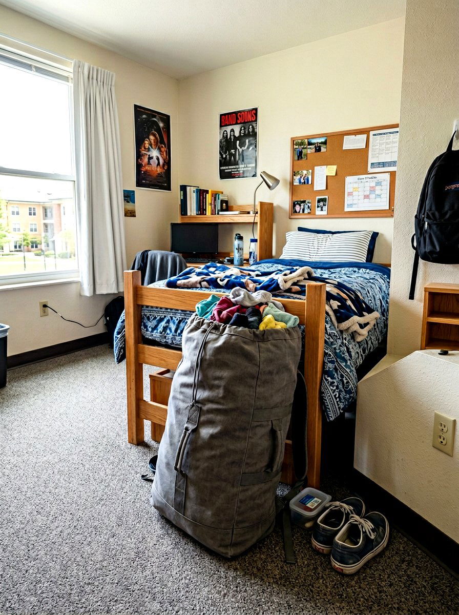 Backpack Laundry Bag - 30 dorm storage ideas