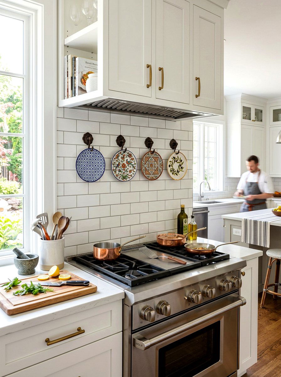 Backsplash Plate Hook - 30 plate display kitchen ideas