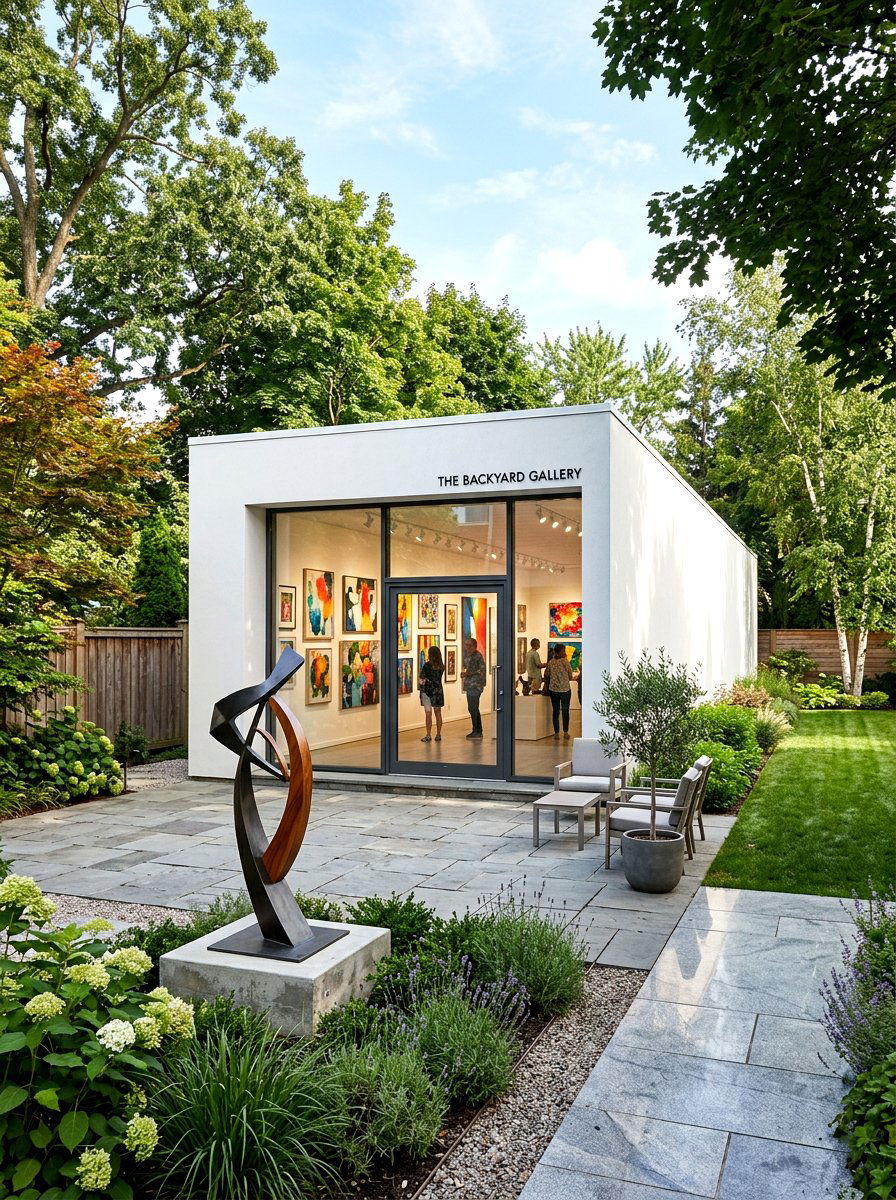 Backyard Art Gallery - 30 garden studio backyard ideas