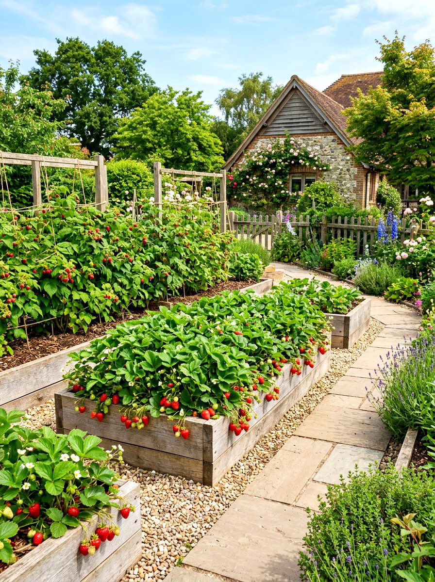 Backyard Berry Patch - 30 sensory backyard garden ideas