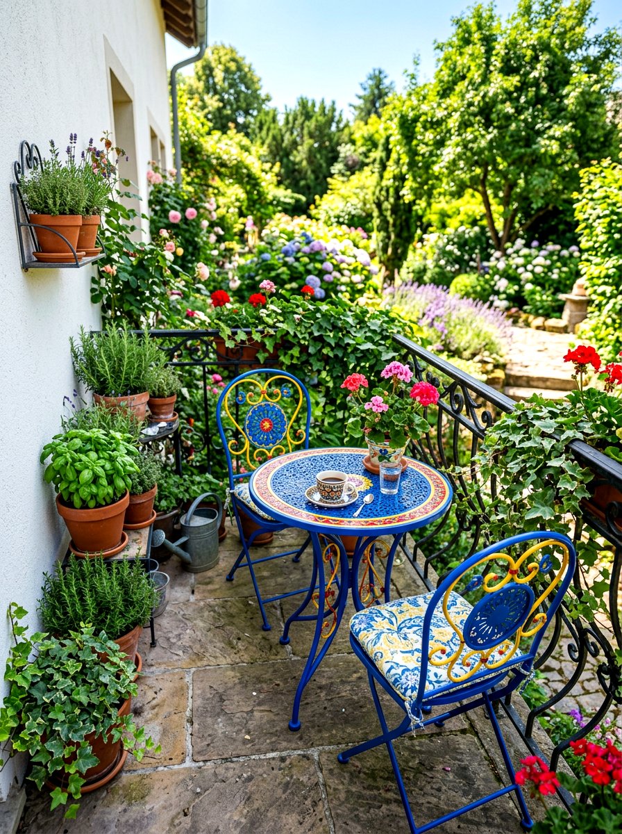 Backyard Bistro Set - 30 cozy backyard ideas