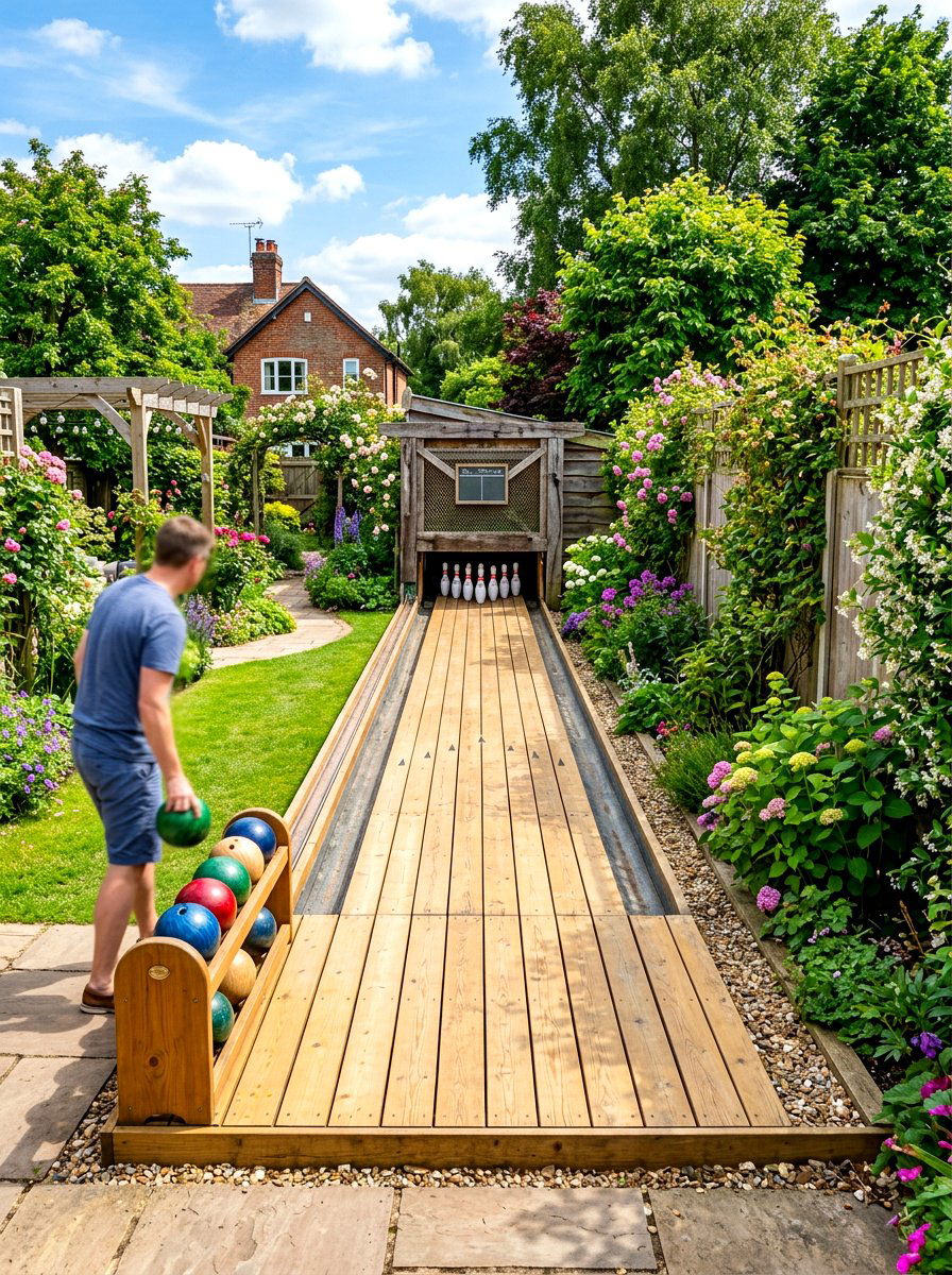 Backyard Bowling Alley - 30 backyard game area ideas