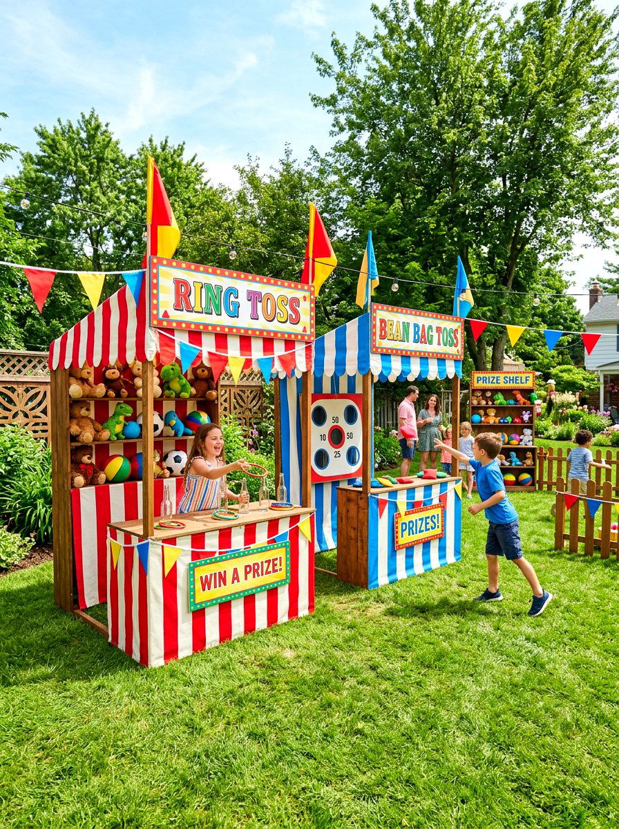 Backyard Carnival Games - 30 outdoor birthday party ideas