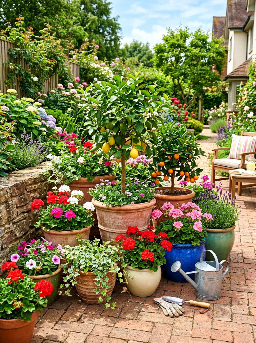 Backyard Container Garden - 30 viral backyard ideas