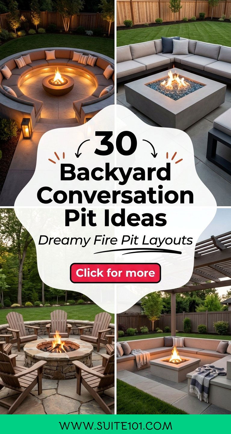 Backyard Conversation Pit Ideas 30 Dreamy Fire Pit Layouts - Backyard Conversation Pit Ideas: 30 Dreamy Fire Pit Layouts