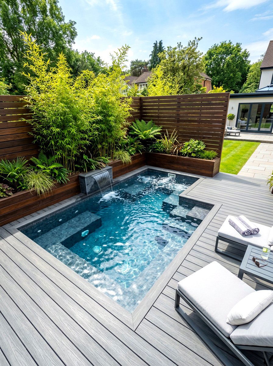 Backyard Corner Spa Pool - 30 spa pool backyard ideas