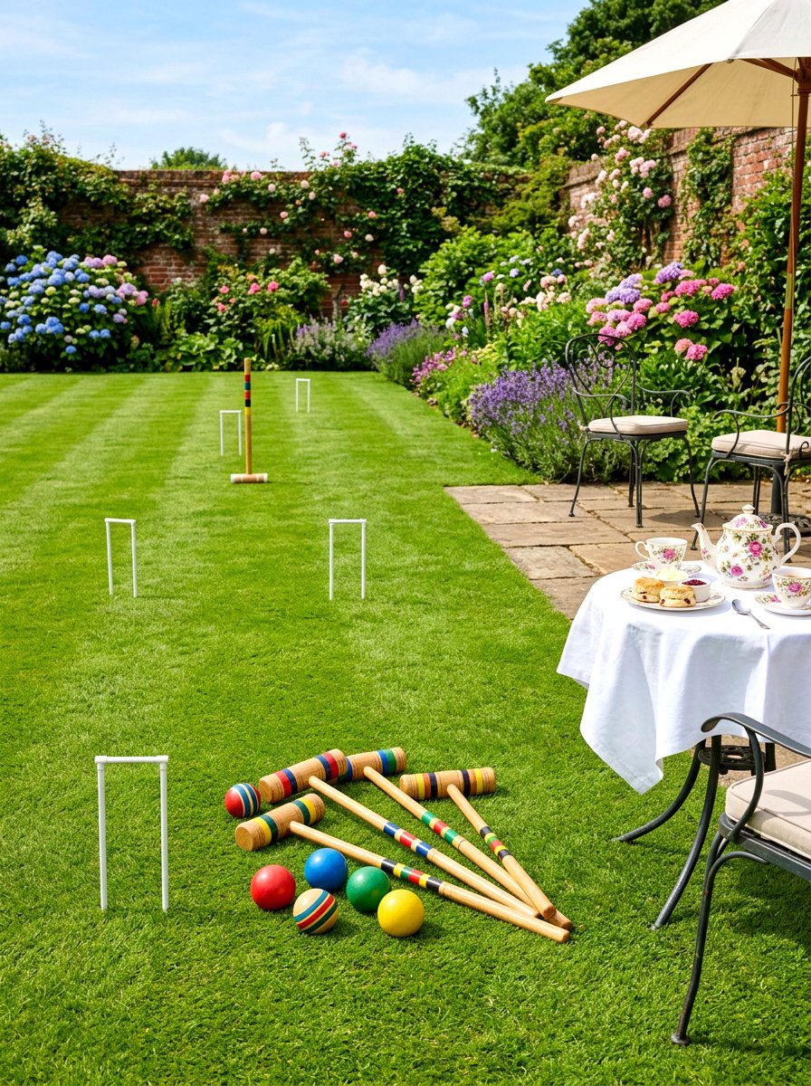 Backyard Croquet Set - 30 backyard game area ideas