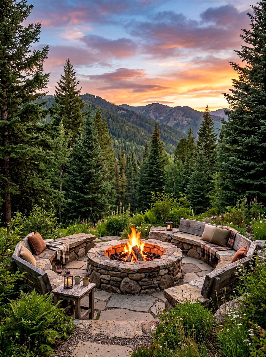 Backyard Fire Pit - 30 cozy backyard ideas