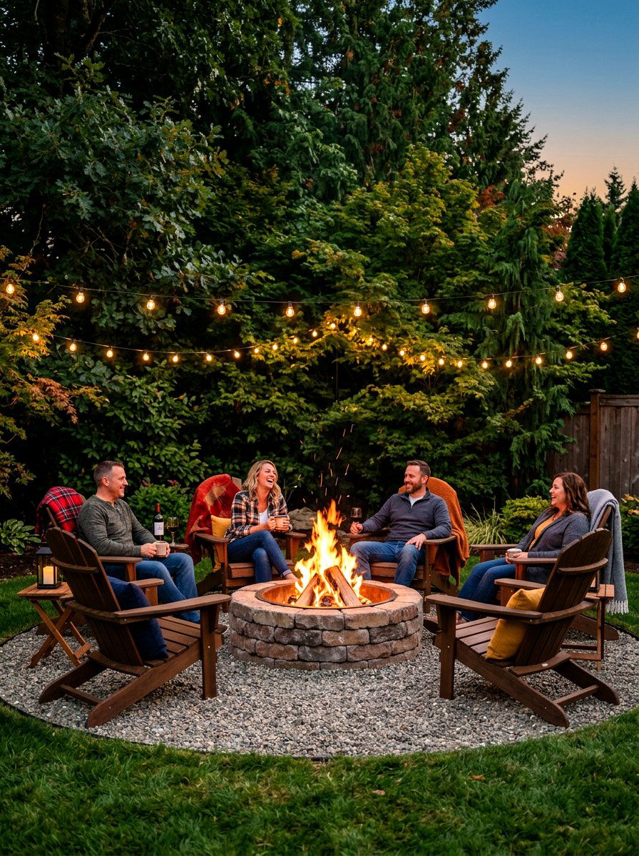 Backyard Fire Pit - 30 newlywed home ideas