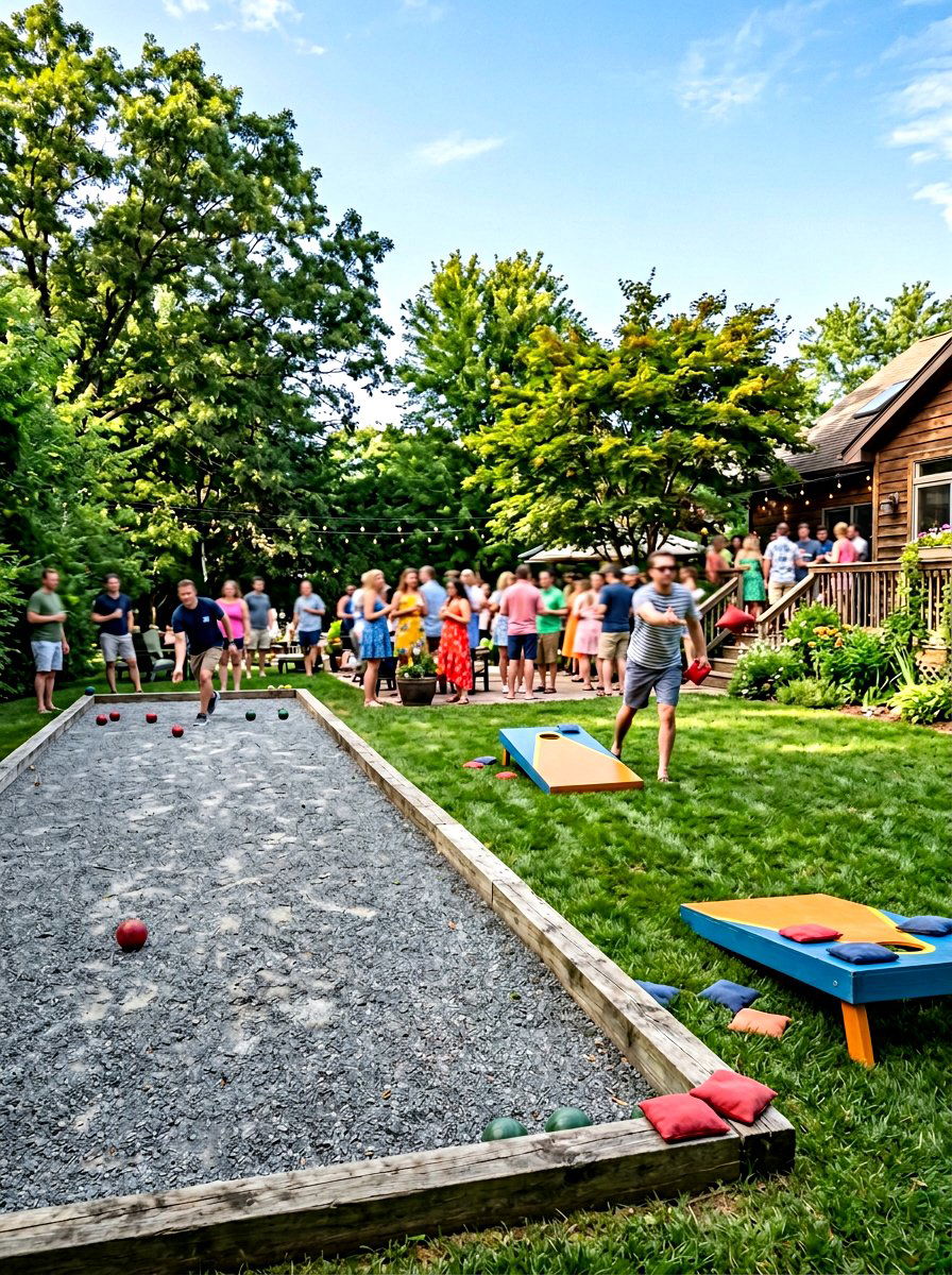 Backyard Games Area - 30 backyard entertaining ideas