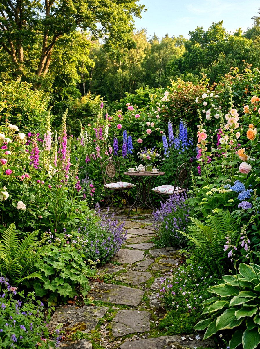 Backyard Garden Path - 30 al fresco dining ideas