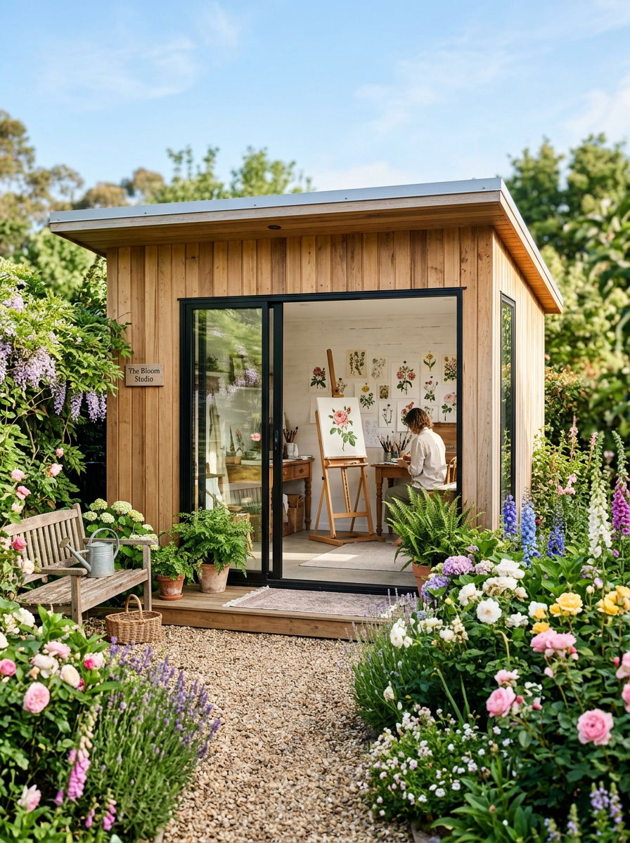 Backyard Garden Shed - 30 painting studio ideas
