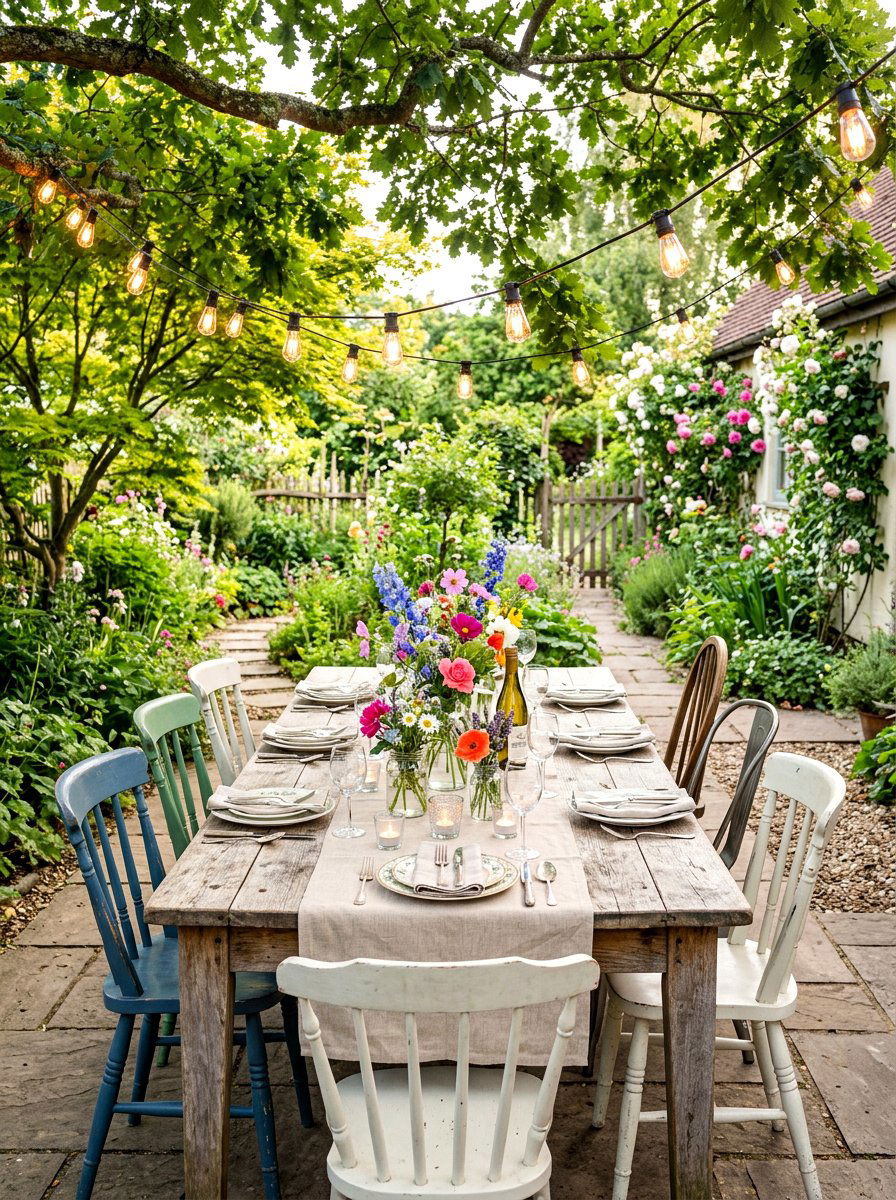 Backyard Garden Table - 30 alfresco birthday party ideas