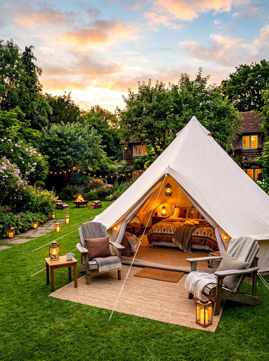 Backyard Glamping Site - 30 backyard hosting ideas