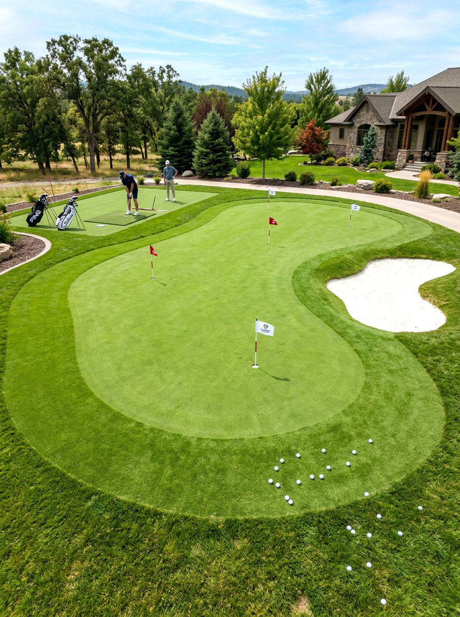Backyard Golf Chipping Green - 30 backyard putting green ideas