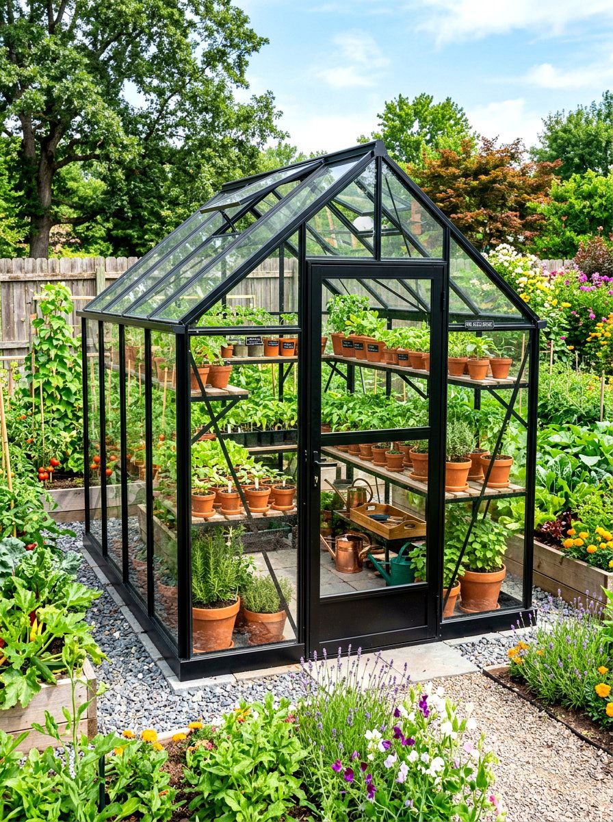 Backyard Greenhouse - 30 backyard retreat ideas