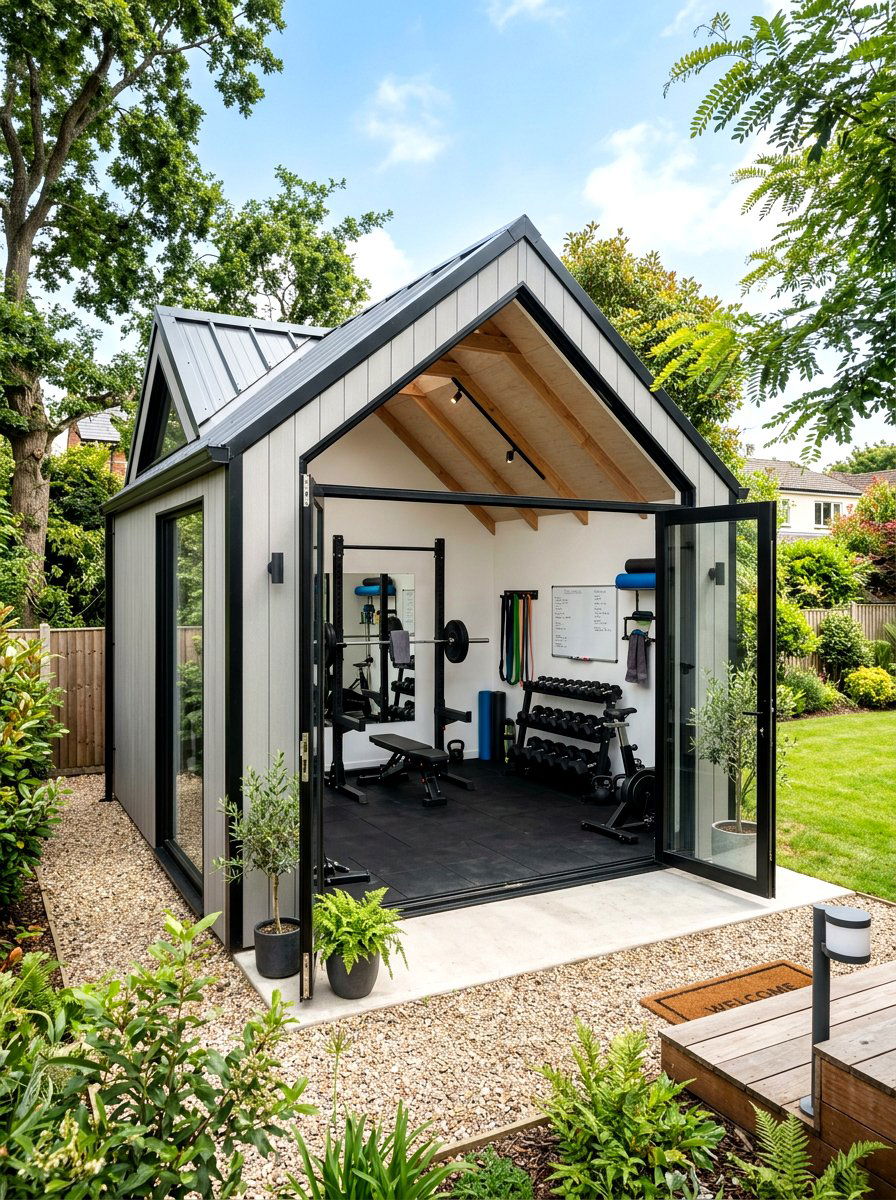 Backyard Home Gym Shed - 30 modern shed ideas