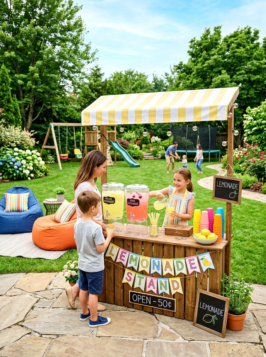 Backyard Lemonade Stand - 30 lemonade stand patio ideas
