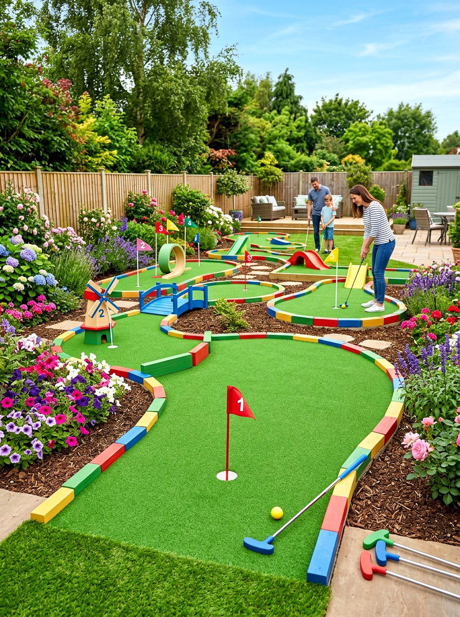 Backyard Mini Golf - 30 outdoor birthday party ideas