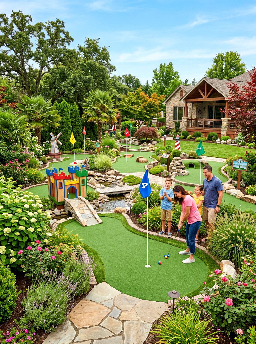 Backyard Mini Golf - 30 backyard game area ideas