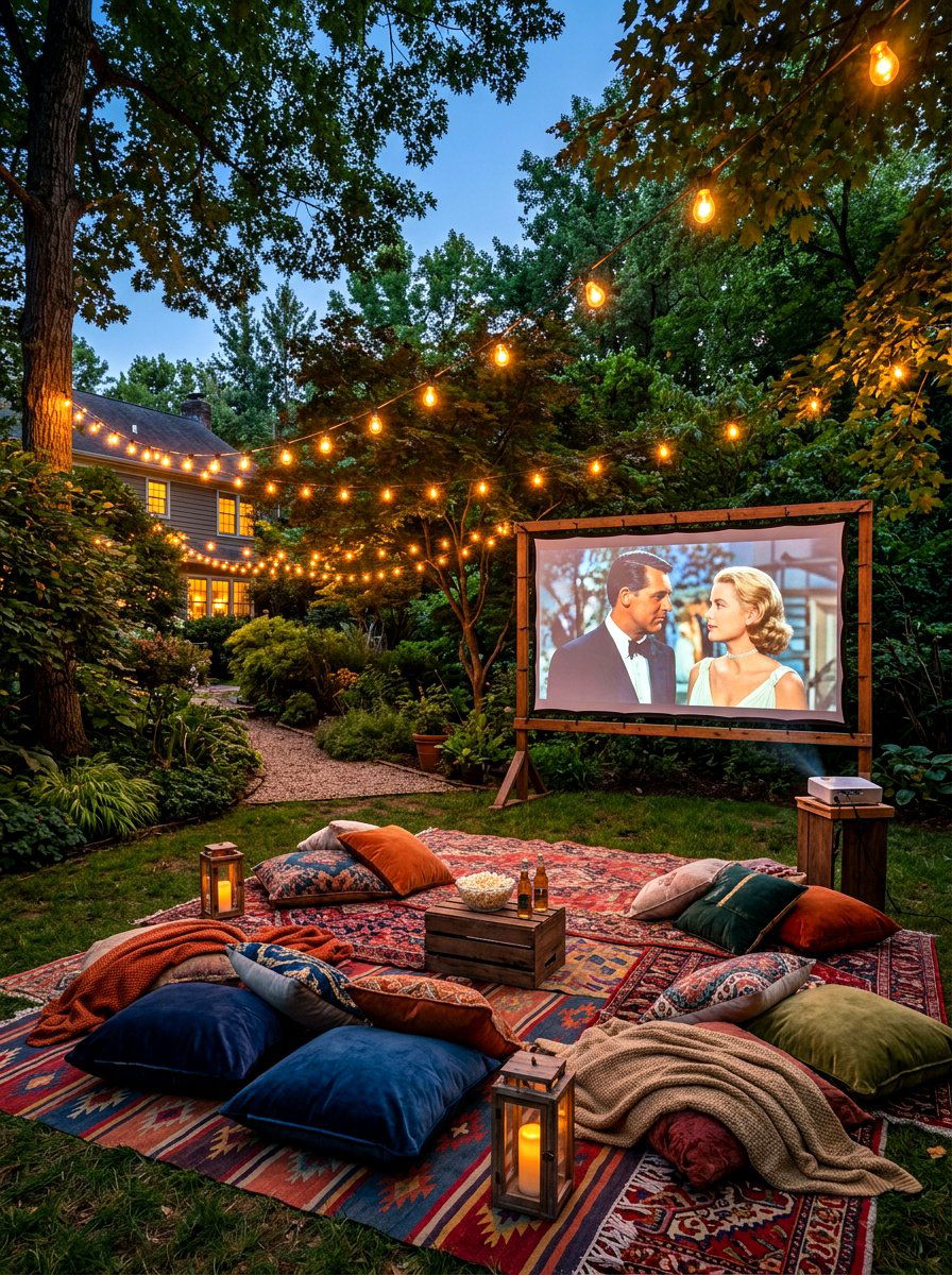 Backyard Movie Night - 30 intimate hosting ideas