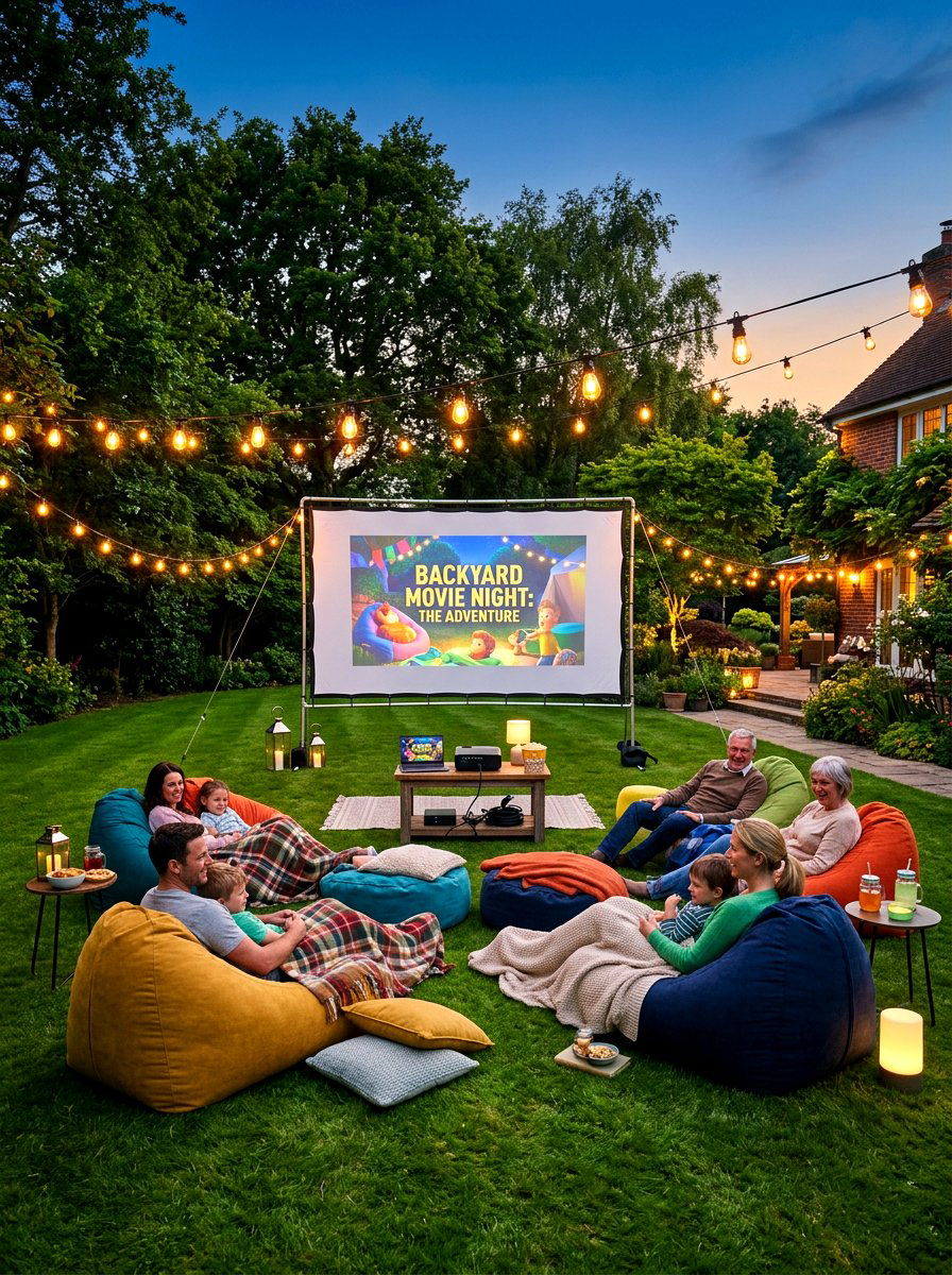 Backyard Movie Theater - 30 viral backyard ideas