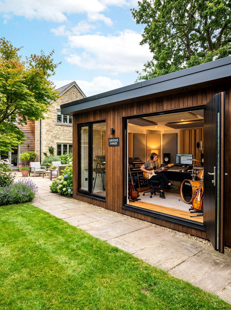 Backyard Music Studio - 30 backyard studio shed ideas