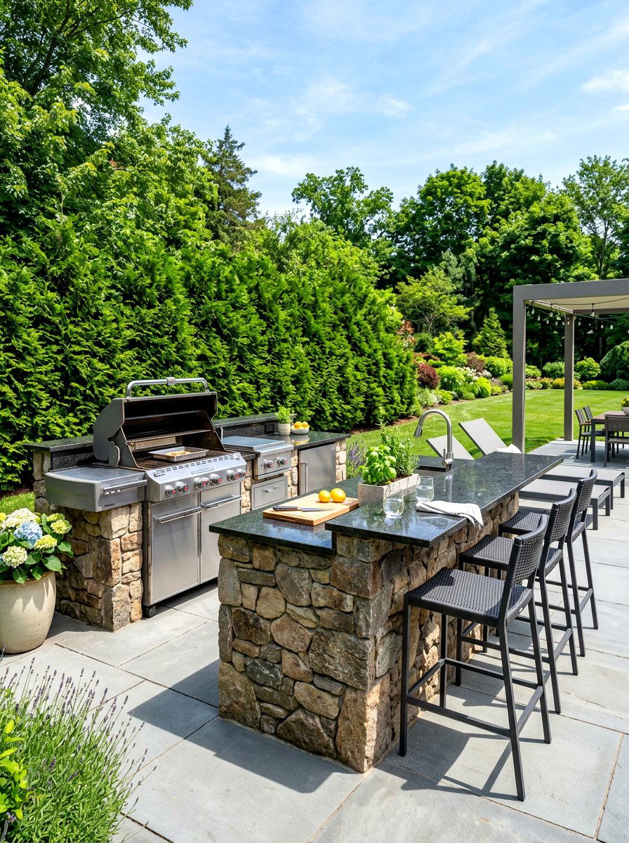 Backyard Outdoor Kitchen - 30 backyard decorating ideas