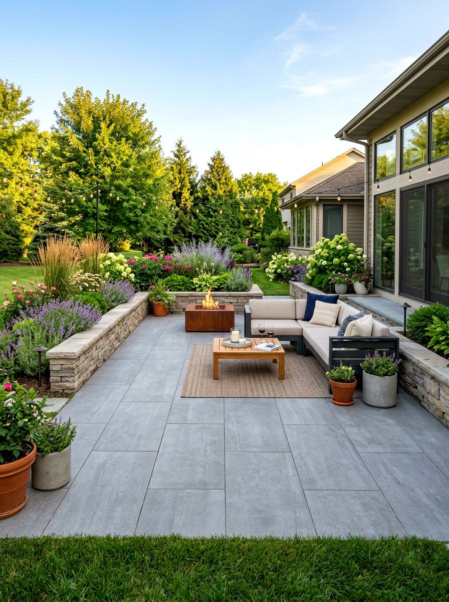 Backyard Paver Patio - 30 landscaping ideas