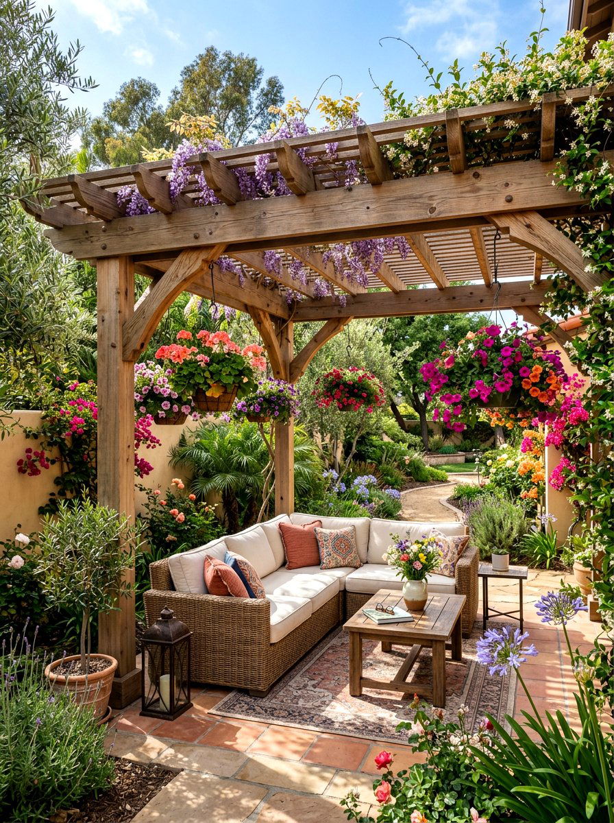Backyard Pergola - 30 cozy backyard ideas