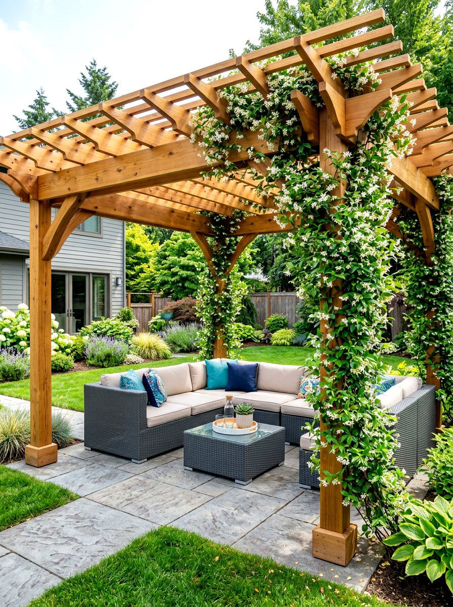 Backyard Pergola Cover - 30 backyard makeover ideas