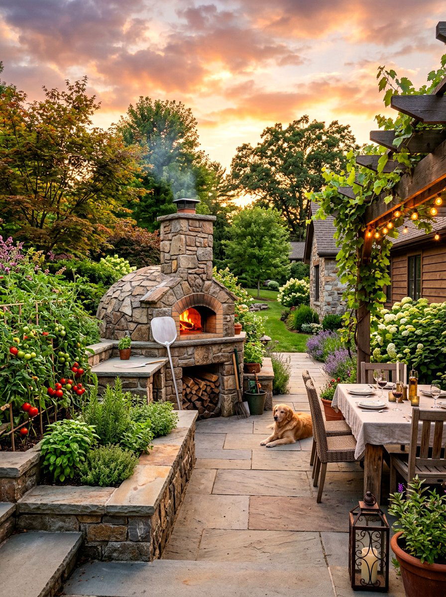 Backyard Pizza Oven Landscape - 30 pizza garden ideas