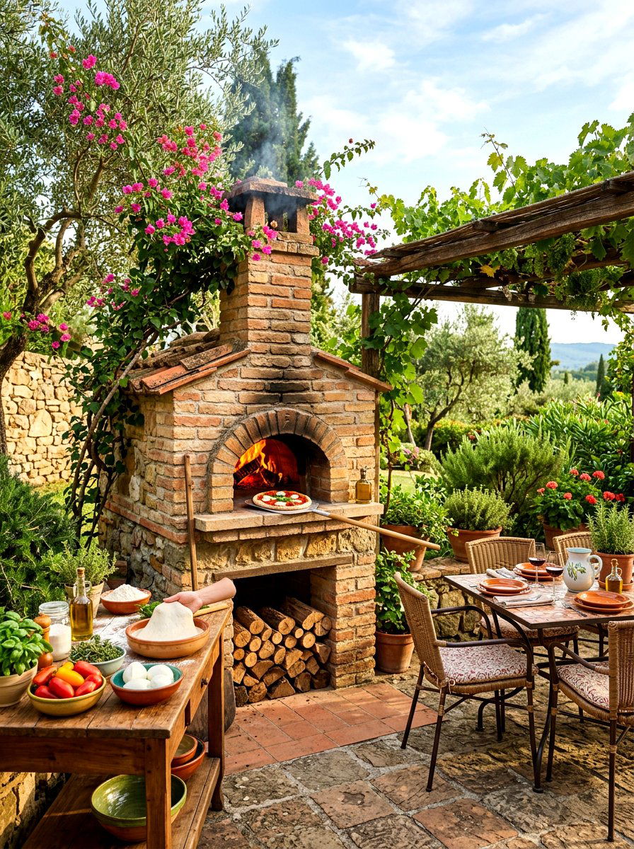 Backyard Pizza Oven - 30 backyard hosting ideas